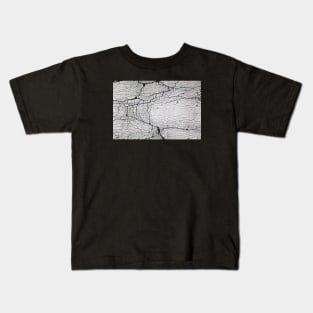 Cracked paint texture on asphalt Kids T-Shirt